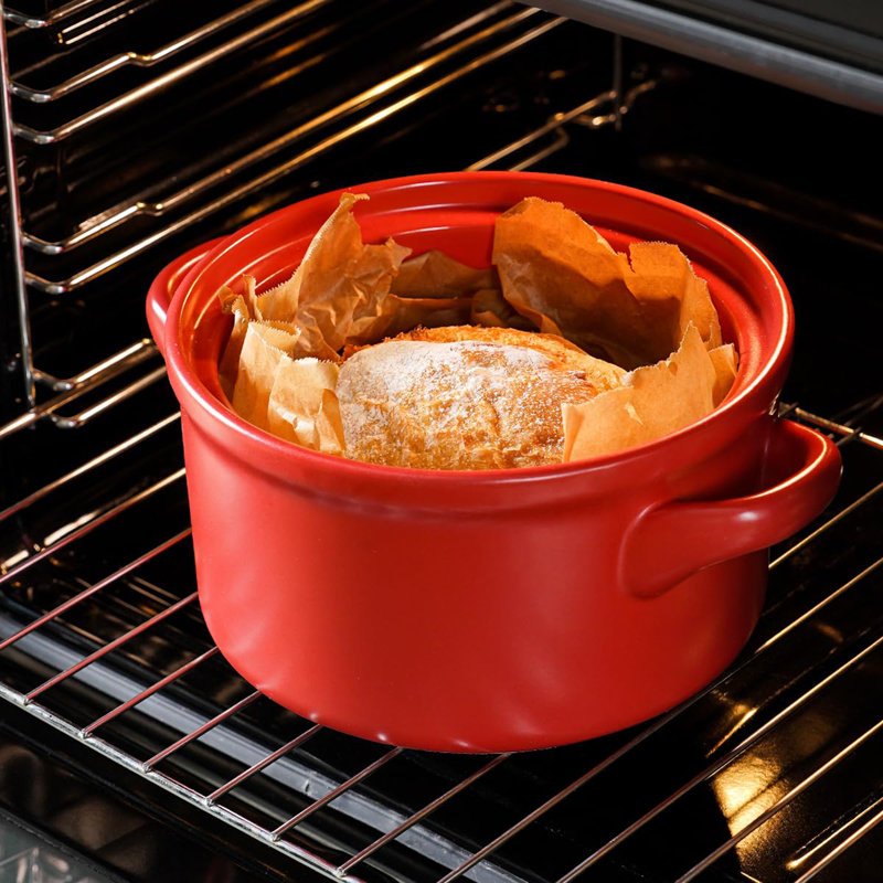 3 Quart Dutch Oven Pot, Chili Red