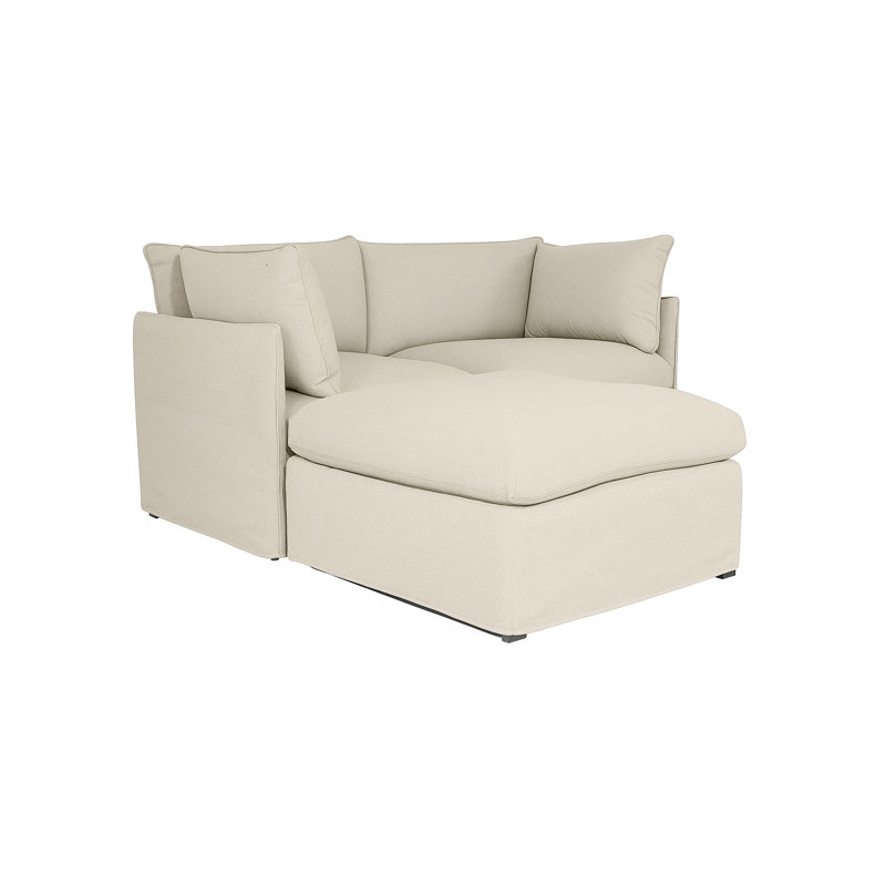  Causeuse 3 pièces avec coussin Milk