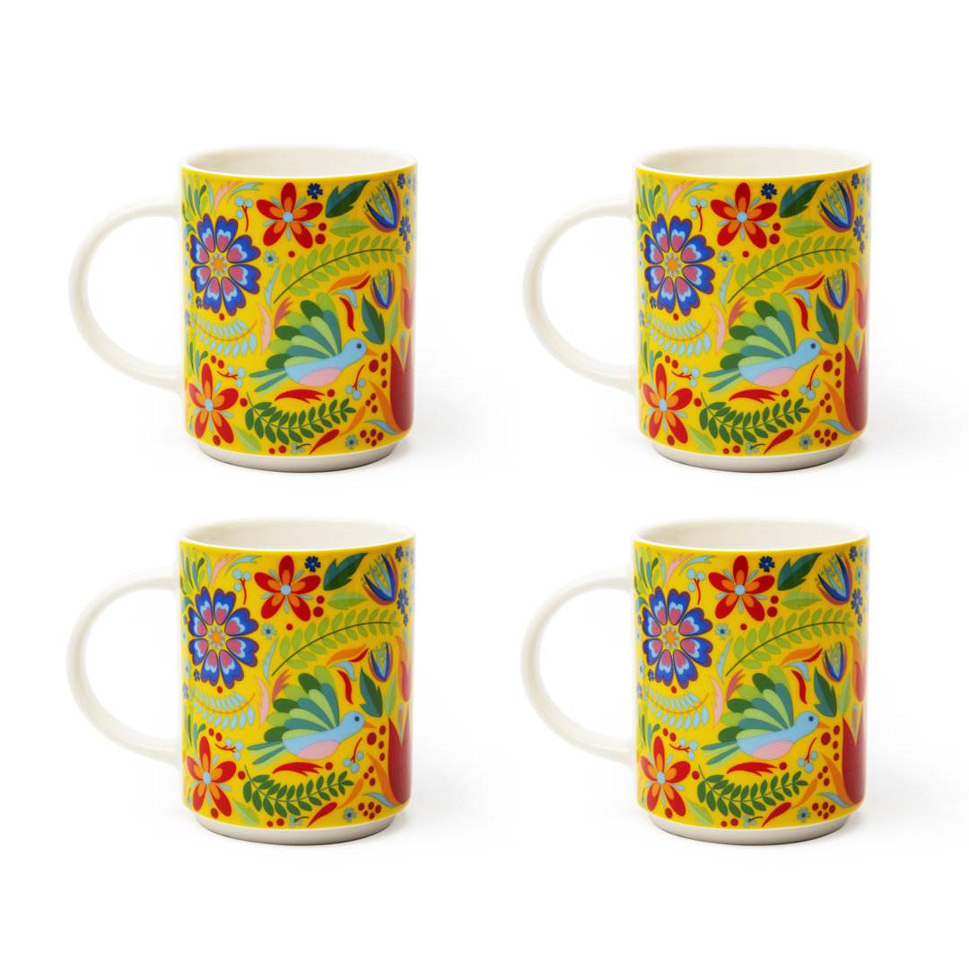 Teetasse Mexikanische Blumen