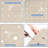 21"x21" Non-slip Silicone Shower Mat Beige
