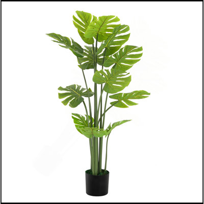 57 po plante artificielle avec pot Monstera Deliciosa