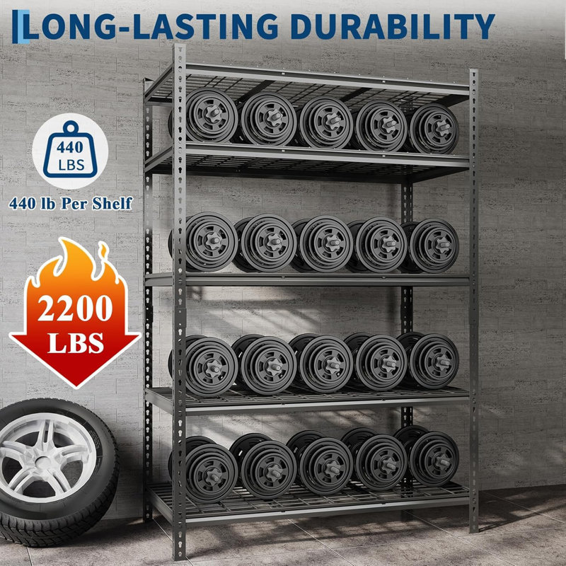 91.44 cm W Steel Shelving Unit