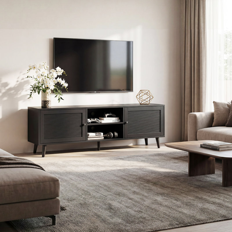 70-inch TV cabinet, suitable for TVs with a size not exceeding 75 inches, with storage compartment