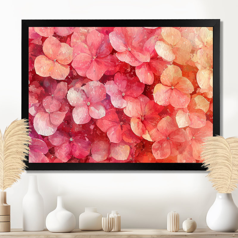 Jadaliz - Floral Wall Art, Impression d'un seul cadre photo, Noir, noir, noir, noir, H 12 po x l 20 po