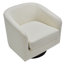 Bennett 73.1 Cm Wide Cotton Swivel Barrel Chair-1653877609