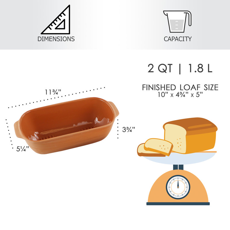 Eurita Clay Loaf Pan