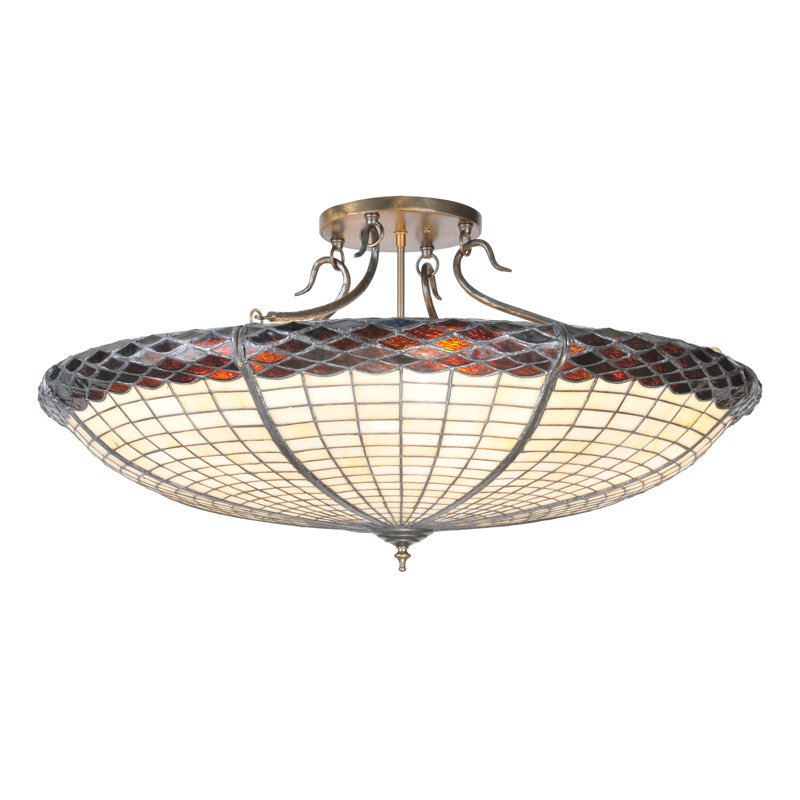 Rustic Lodge 6 - Light Semi Flush Mount