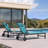 Patio Rust-resistant Lounge Chair Set Of 3 With Side Table And Wheels And Pillows-1991475480