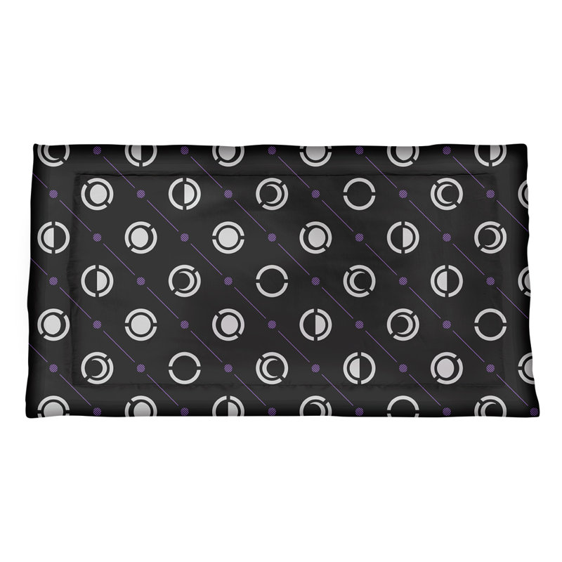 Taie décorative oreiller Classic Moon phases, Roi, Microfibre, Accent mauve