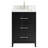 24'' Free-standing Single Bathroom Vanity with Carrara Marble Vanity Top-408175344