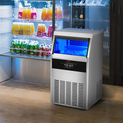 VEVOR 110 Lb. Daily Production Cube Clear Ice Freestanding Ice Maker