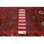 Tapis rouge en laine noué à la main 4 pi 1 po x 6 pi 9 po Andelz
