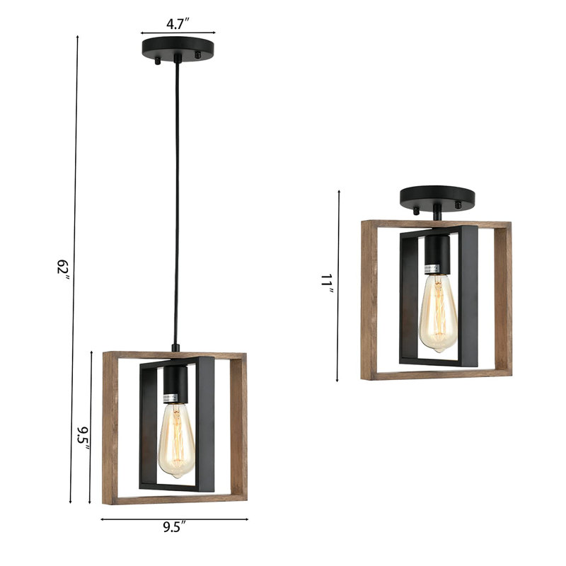Lustre Vonholt, Brun / noir