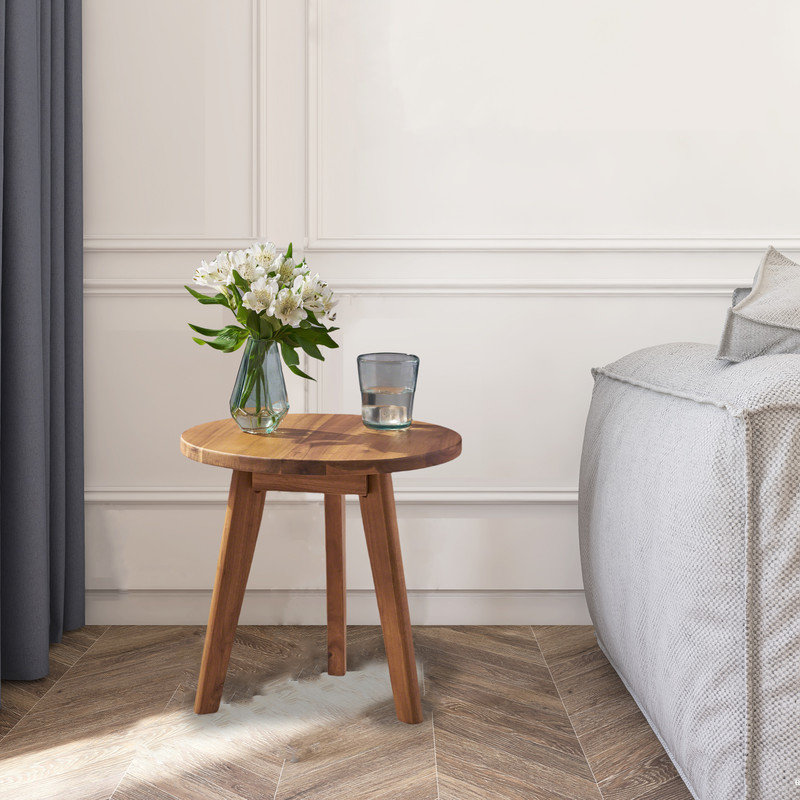 Table d'appoint Accent, Brun, Brun