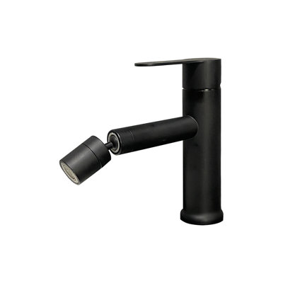 Robinet de lavabo de salle de bain, robinet de lavabo monotrou moderne à poignée simple