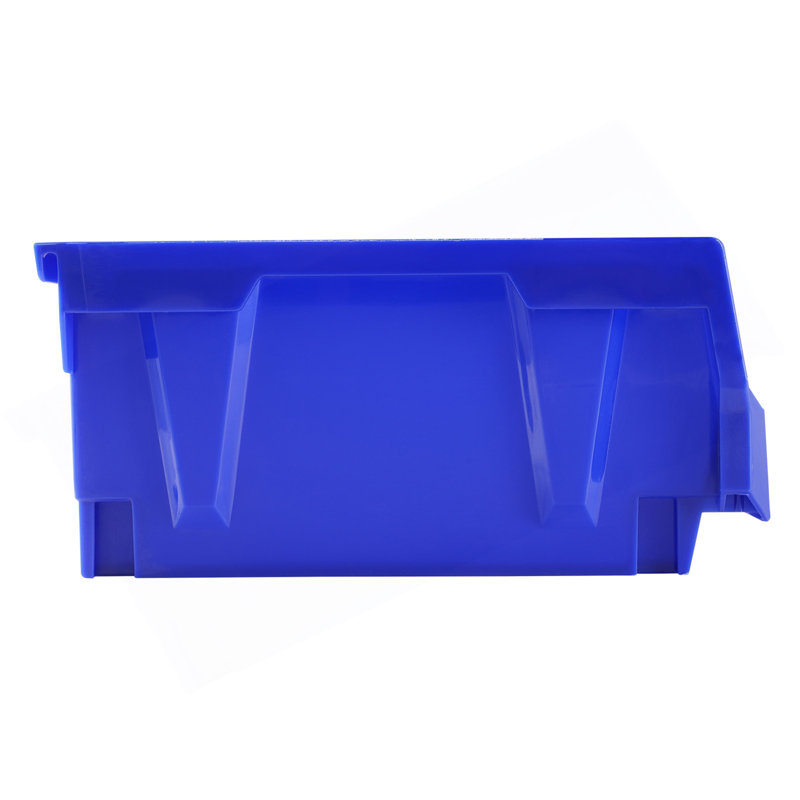 Plastic Storage Bin, (11-Inch X 11-Inch X 5-Inch), Hanging Stackable Storage Organizer Bin, Blue/Red, 6-Pack, Heavy Duty Stacking Containers For Closet, Kitchen, Office, Or Pantry Organization