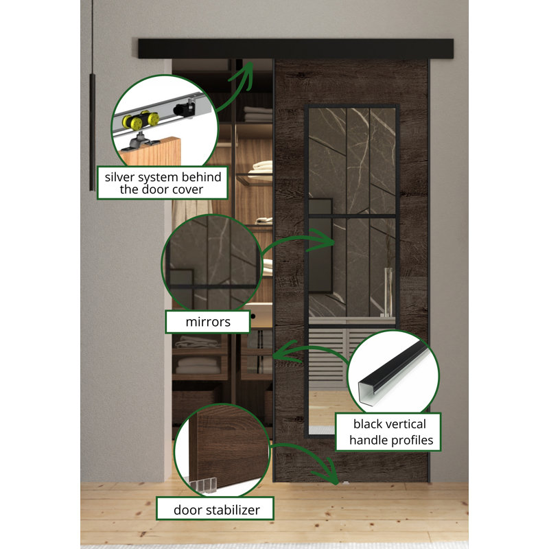 DOOR TORI 1, 102cm x 205cm, Dark Ash