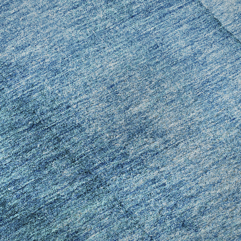 Premium Machine Washable Cerrito Teal Rug, Rectangle 1'8" x 2'6"