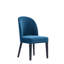 Chaise de salle à manger en velours Hillman