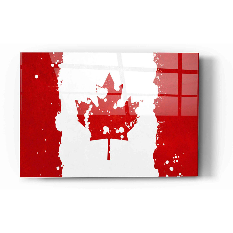 "Canada", art mural en verre acrylique, H 12 po x l 16 po x P 0,12 po