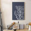 «Corals White On Indigo Blue C», impression sur toile tendue-1983349710