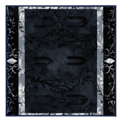 Tapis granit fleuri