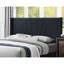 Lit plateforme en toile de jute gris anthracite pour mobilier de chambre à coucher moderne-2130061562
