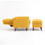 Upholstered Armchair with Footstool-1354990035