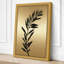 Single Stem in Gold Botanical 1 Piece Wrapped Canvas Wall Art-927515021-927515027