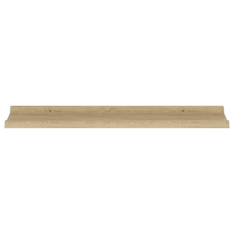 Burnettsville 4 Piece Picture Ledge Wall Shelf, Black, 3cm H x 80cm W x 9cm D