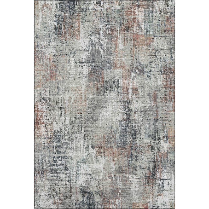 Premium Machine Washable Prisco Taupe Rug, Rectangle 9' x 12'