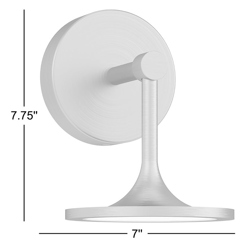 Daveney LED Armed Sconce, Brushed Gold