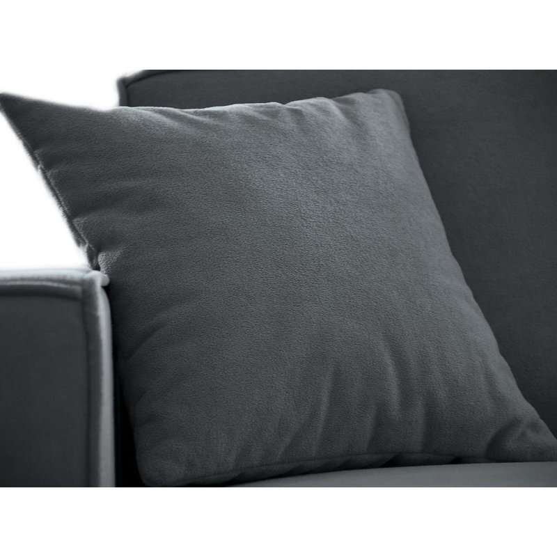 Avionna 4 Seater Sofa & Chaise, Dark Gray, Left Hand Facing