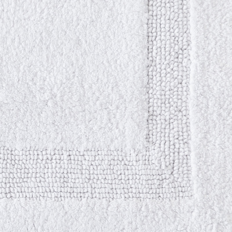 Long Branch Bath Rug, White, 21 x 34