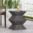 Patio Side Table With Square Top ,  Magnesium Oxide Base