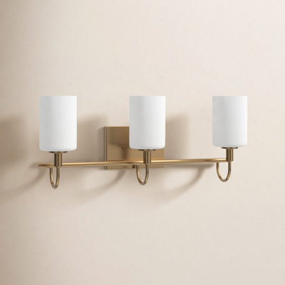 Rowley 3 Light Frosted Dimmable Vanity Light