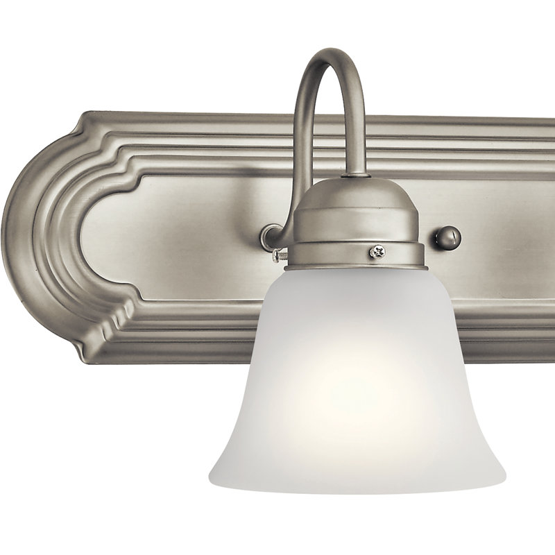 Éclairage pour salle de bain 3 lumières Neema, Nickel brossé