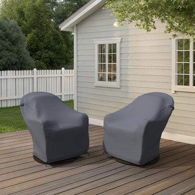 Housses de chaise d'extérieur pivotantes en osier Beom