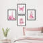 «France Eiffel Tower Butterfly Ballerina Perfume», impression encadrée sur papier 4 pièces-97782772-97782773