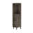 Dark Brown 1-Drawer 2-Shelf Corner Bar Cabinet