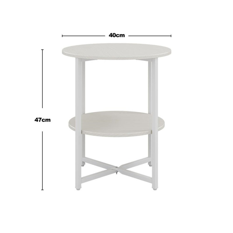 Naielle Cross Legs End Table