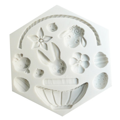 Easter Decorations Easter Baking Molds Cake Decoration Basket Flower Bunny Eggs