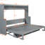 Grand lit mural gris avec fonction de levage et de bureau hydraulique, peu encombrant, cadre de soutien de 600 lb, rangement pour matelas intégré, configuration pour dormir de 10 po, zones multifonctionnelles, lb, rangement-1495681790