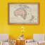 Carte de l’Australie-impression d’art graphique sur toile encadrée-890036093-890036094