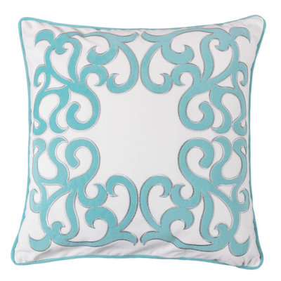  Applique Velvet Throw Pillow