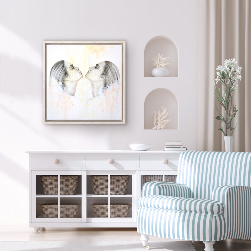 Classic Elegance Surrender II by  - Floater Frame Print on Canvas, 20" H x 20" W x 2.5" D