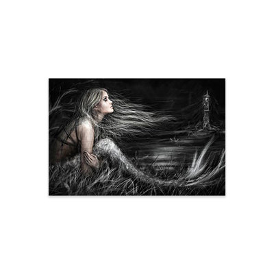 «Mermaid At Midnight», reproduction sur verre acrylique