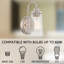 Luminaire de grange en nickel brossé à 1 lumière à intensité variable Gro-1822336163