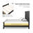 Fontevraud Solid Wood Panel Bed-103485977