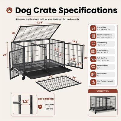 Danimir Metal Dog Crate